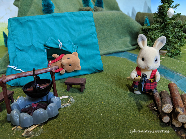 UK Camping Set. Buster and Austin love to be outdoors!