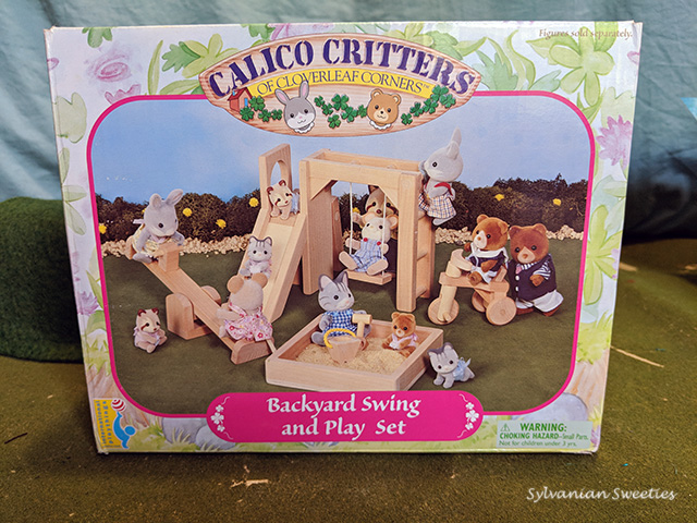 Calico Critters Backyard Swing and Play Set. This set is all wood!